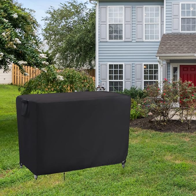 Kingling Outdoor Table Cover 42 Inch, Waterproof Prep Table Covers Bar Table Protection Cover for Patio Table/Furniture - 42''L x 22''W x 35''H