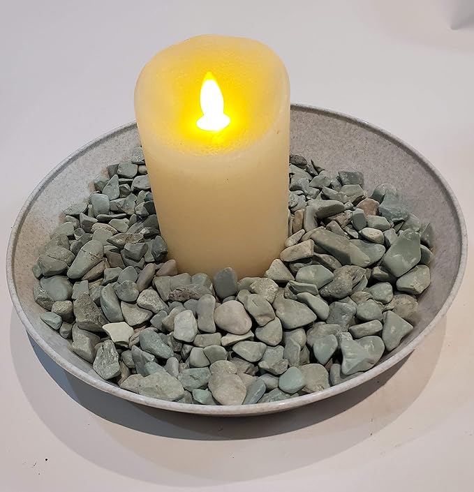 7 inch (5.5" Base) Case of 5 Plant Saucers, White Granite | Polypropylene, Heavy Duty Indoor/Outdoor, Drip Pan & Tray, Collects Excess Water, Made in USA