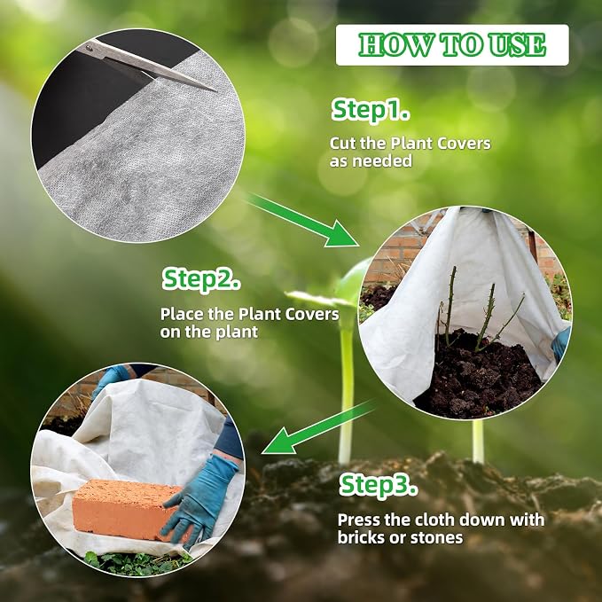AVELOTUUG Plant Covers Freeze Protection, 10ft×30ft Frost Blankets for Outdoor Plants, 1.1oz/yd² Garden Fabric Plant Floating Row Cover, Winter Frost Cloth Plant Freeze Protection for Cold Weather