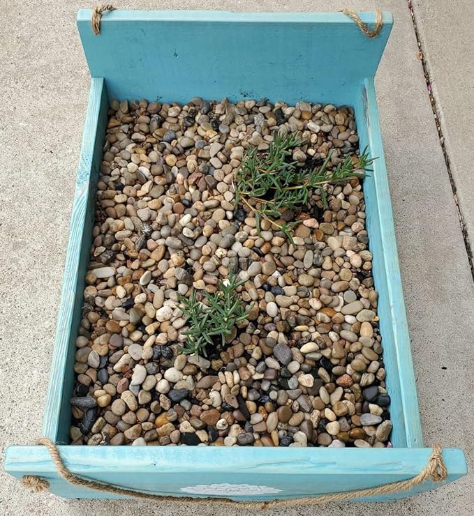 Voulosimi 10 LBS River Rock Stones, Natural Decorative Polished Mixed Pebbles Gravel,Outdoor Decorative Stones for Plant Aquariums, Landscaping, Vase Fillers