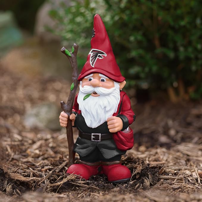 FOCO NFL Team Logo Holding Stick Garden Statue Outdoor Gnome