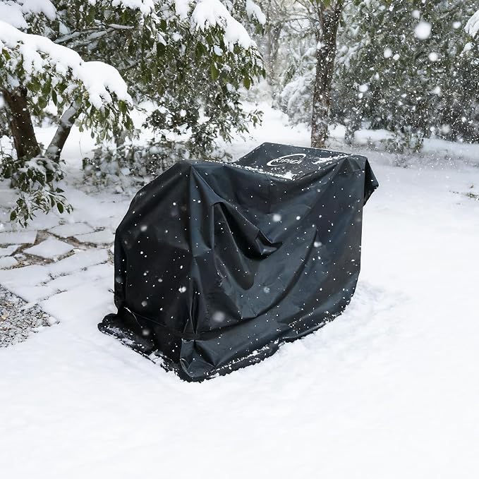 Kipiea Snow Blower Cover Waterproof Outdoor - 600D Heavy Duty Snow Thrower Cover Compatible with Cub Cadet, Ariens, Toro, EGO, Craftsman, Snow Joe, Honda, Husqvarna, Ryobi