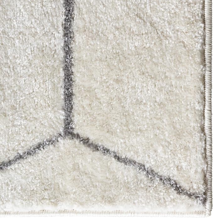 Unique Loom Trellis Frieze Collection Area Rug - Geometric (10' x 14' 1", Ivory/ Gray)