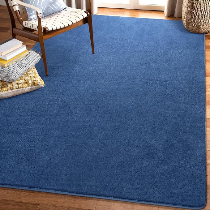 Amearea Modern Soft Hallway Runner Rug, 2x8 Feet Long Runners for Hallways | Washable Runner Rugs, Non Slip Memory Foam Rug Blue Runner Rugs Carpet for Entrance Kitchen Kids Room Decor