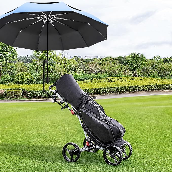 XLINGZA UPF 50+ Beach Umbrella with Adjustable Universal Clamp