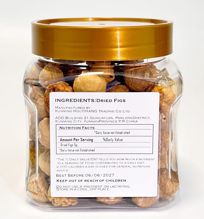 Dried Figs- Pure Natural Chinese Herbal Medicine-wu hua guo12.35oz/350g Used for making soup-Brewing tea-无花果干 (Dried Figs)