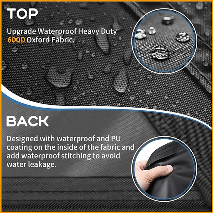 Air Conditioner Cover - Outdoor Central AC Unit Protector - Dual Shoelace Drawstring