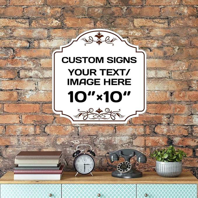 Custom Indoor/Outdoor Decorative Sign,Aluminum Weatherproof Metal Sign Multiple Sizes Personalized Text And picture Here,hazard sign,garden sign,custom door sign,Customised business signs