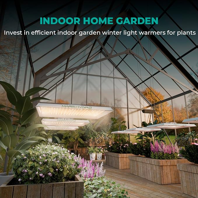 MARS HYDRO TS1000 150W LED Grow Light for Indoor Plants, with Patented Reflector, 5 Levels Dimmable Lights Daisy Chain Full Spectrum Growing Lamps for Seedlings Veg Bloom in 2x2/3x3 Grow Tent