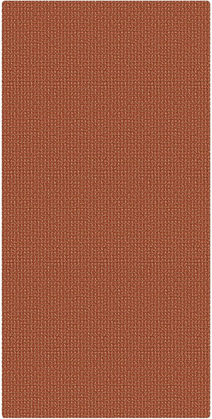 KOZYFLY Orange 2x4 Entry Runner Rug, Small Washable Runners for Entryway, Non Slip Door Mat Indoor Entrance, Front Porch Carpet for Foyer, Kitchen, Bedroom, Bathroom, Burnt Orange/Tan