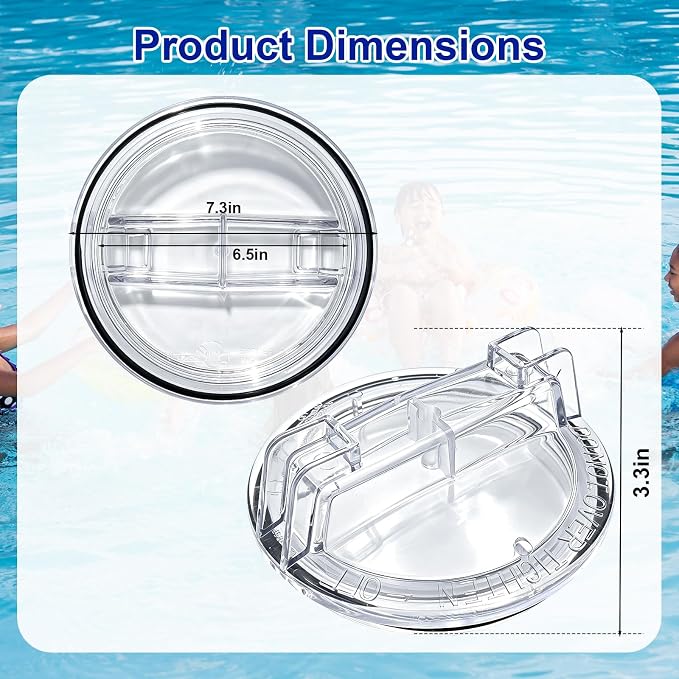 Pool Pump Lid Trap Cover C3-185P Replacement for Sta-Rite Max-E-Glas II, Dura-Glas II, Dyna-Glas, Dyna-Max Pool and Spa Pump, C3-185P, V26-362 Pool Pump Filter Cover