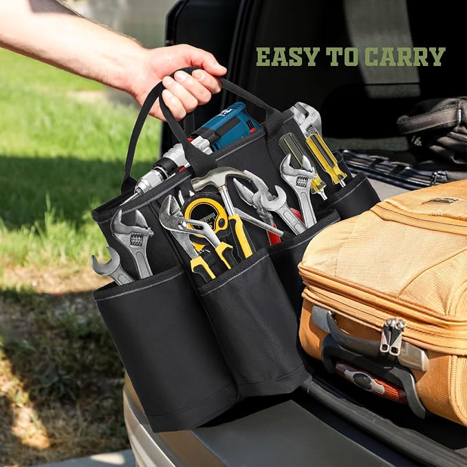Tahoe Trails 14 inch Supply bag Open Top Tote tool bag Tool Organizer bag, 13pocket