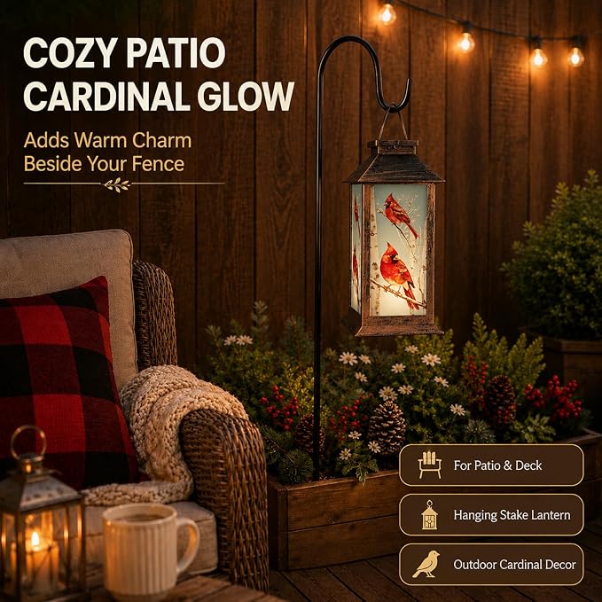 Solar Lanterns for Garden Decor, Waterproof Design Solar LED Hanging Lights for Yard, Patio, Lawn, and Porch, Gifts for Mom, Grandma(Tree Trunk)