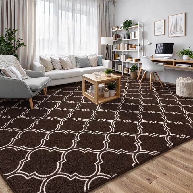 Keeko 6x9 Area Rugs for Living Room,Soft Washable Memory Foam Bedroom Rug | Indoor Throw Rug Low Pile Minimalist Non Slip Carpet for Kids Nursery Classroom Dorm Room Home Decor