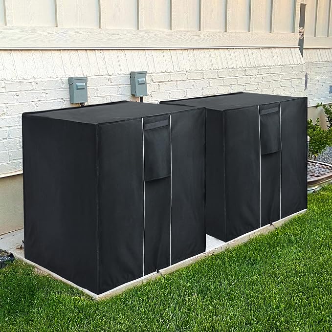 FORSPARK Air Conditional Cover for Outside Units AC Cover for Outdoor Central Durable Waterproof-Fits up to 40 × 40 × 48 inches
