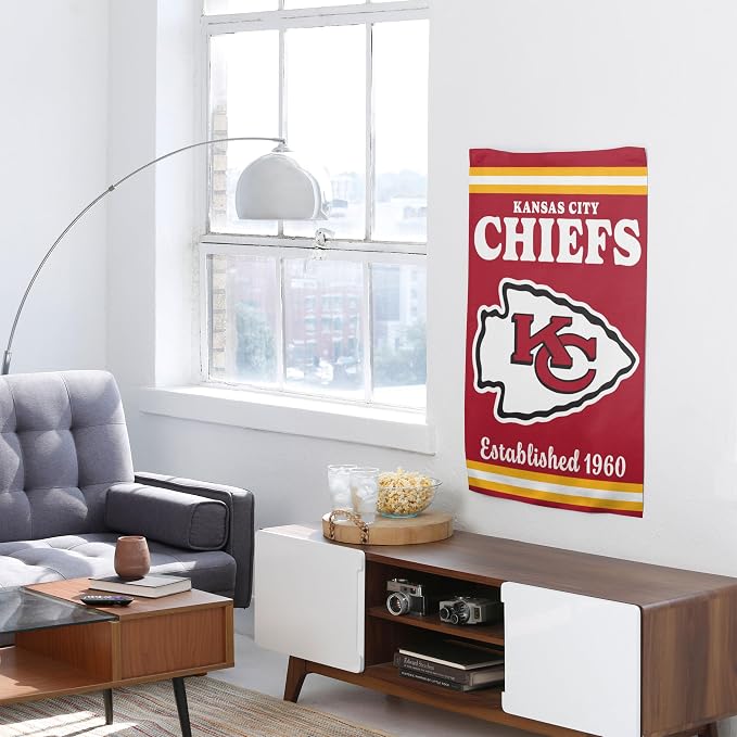NFL Double Sided Team Logo Vertical Flag (40" x 28")