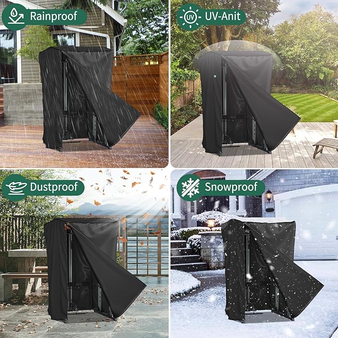 AKEfit Strength Training Cover, Waterproof & Dustproof Gym Rack Cover with Zipper,Fit for Indoor and Outdoor