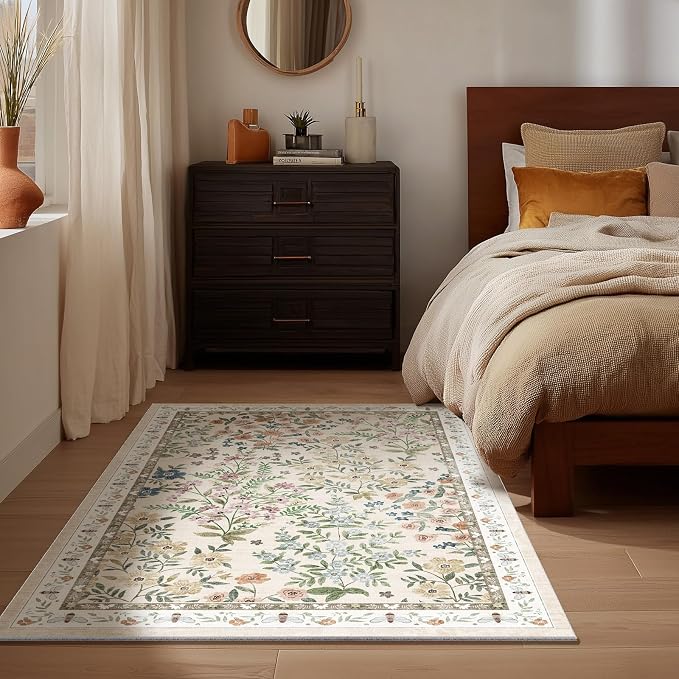 Machine Washable Small Rugs for Entryway: Door Mat Indoor Entrance 2x3 Throw Rug Non-Slip Low Pile Soft Kitchen Rugs for Front Door Indoor Entrance Entry Bedside Kids Room