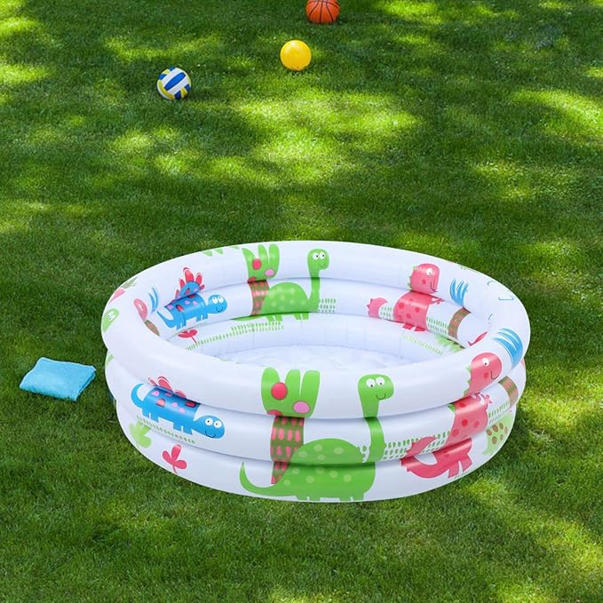 Inflatable Small Pump Pool Children Dinosaurs Mini Pool Wear Cartoon Design for Babies Children Training