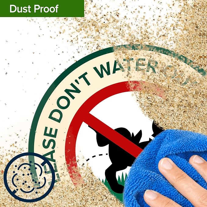 Please Don't Water Our Plants, Curb Your Dog - Funny Sign, 7"x13" Inches, Heavy Duty Integrated Ground Stakes, Indoor/Outdoor Use, Rust Free Aluminum Composite, Made in USA by My Sign center