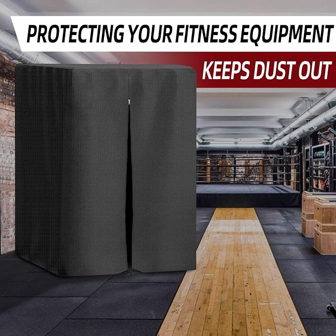Protective Cover for Home Gym Set with Waterproof Zipper, Waterproof Cover for Power Tower/Pull Up Dip Station Heavy Duty, 420D Oxford Cloth UV Resistant, Dustproof, Universal