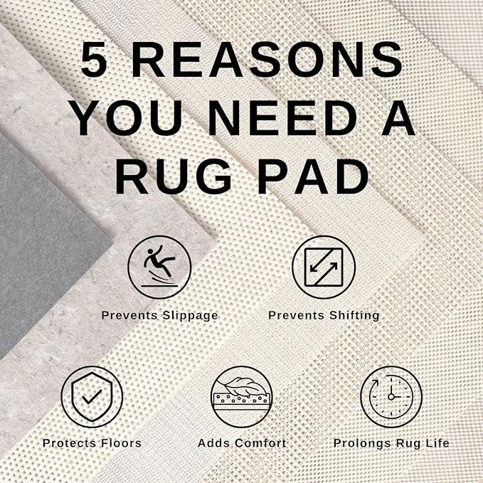 Livabliss Area Rugs - 8x8 Romaine Vintage Boho Fuchsia Mustard Blue Square Area Rug for Living Room Bedroom - Floral Medallion Stain Resistant Carpet for Kitchen, Nursery, Office (7'10" Square)