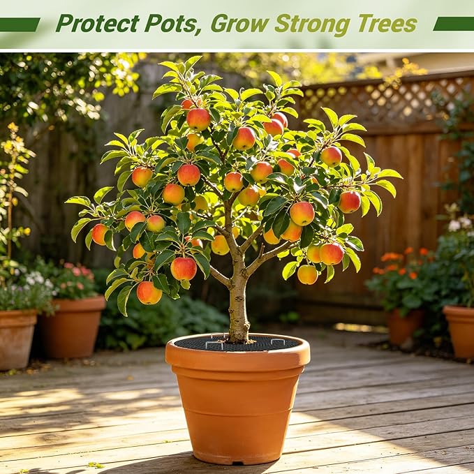 Plant Pot Grid Set, 15.7" W x 118" L Indoor Plant Protector from Cats, Pot Soil Cover Protector from Animals with Stakes & Zip Ties for Garden Balcony, Fits Different Pot Sizes(Black)
