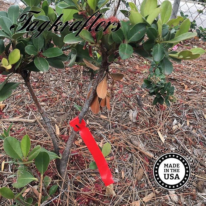 5" x 1/2" Gold - 1,000 Pcs - Plastic Plant Tags and Labels - Wrap Around Thermal Plastic - Nursery Garden Tree Labels | Made in The USA |