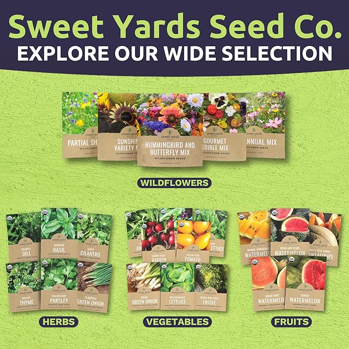 Southeast Regional Mix - Bulk 1/4 Pound Pouch - 48,000 Flower Seeds for Planting - Wildflower Mix