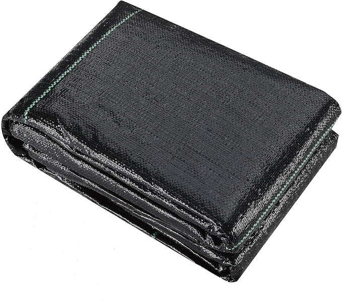 UWIOFF 4ft x 50ft Garden Weed Barrier Landscape Fabric, Durable & Heavy Duty Ground Cover Weed Blocker Fabric Gardening Mat, Superior Weed Control for Vegetable Garden, Flower Bed, Mulch
