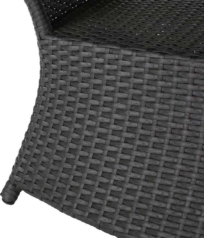 Christopher Knight Home Banta Outdoor Wicker Side Table (Grey)
