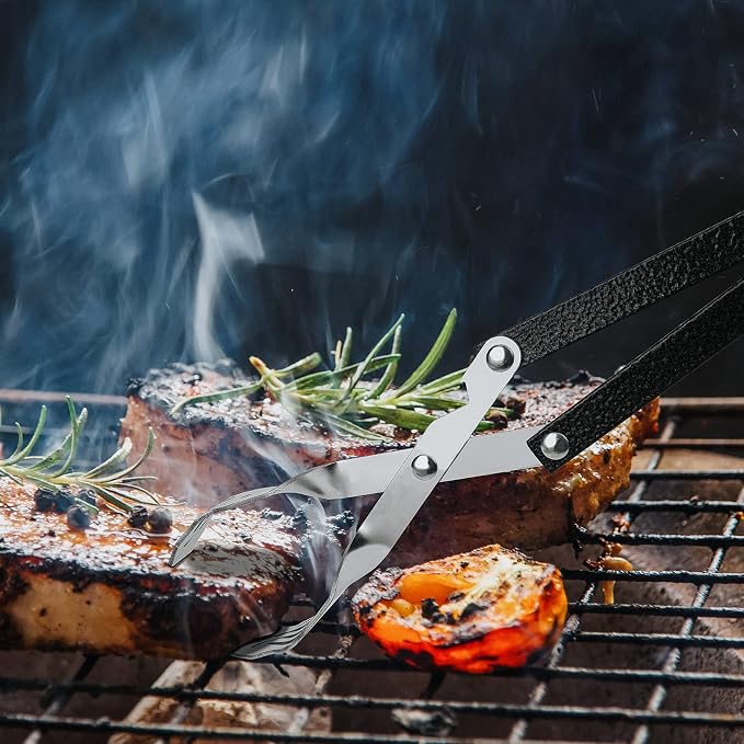 Skyflame Extra Long 20-inch Stainless Steel BBQ Grilling Tong, Barbecue Accessory - Grill Tools for Gas and Charcoal Grills, Kitchen, Baking