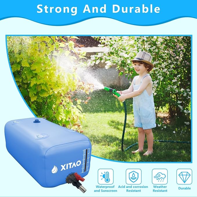 XITAO Water Bladder Storage Containers, Water Tank Foldable Portable Water Storage,Water Storage Bag Containers for RV, Camping, Garden, Irrigation, Drought Resistance, Firefighting