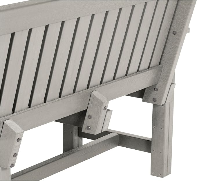 Sequoia Professional Commercial Grade Exeter Garden Bench, 6ft, Harbor Gray