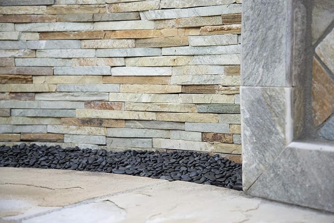MSI Decorative Polished Black Pebbles, 0.2 inch - 0.5 inch, 40 lb. Bag
