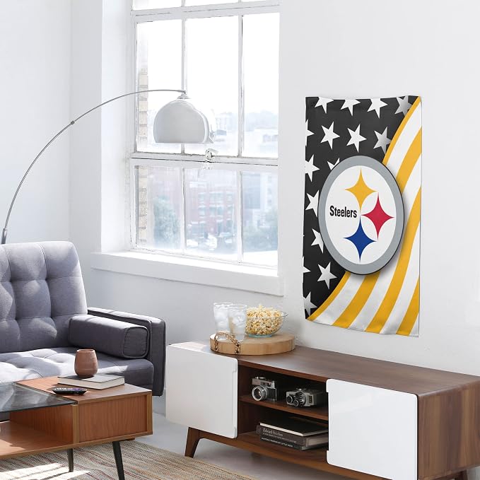 NFL Double Sided Team Logo Vertical Flag (40" x 28")