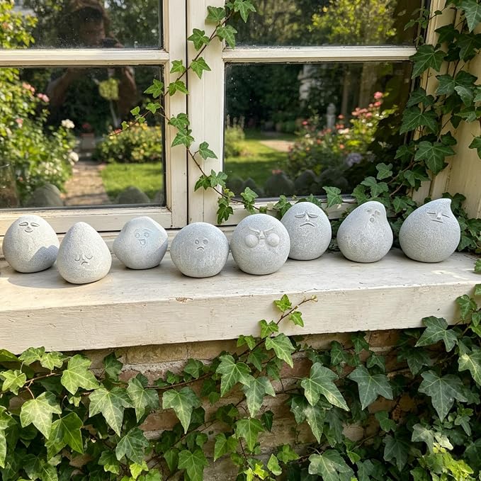 Miniature Emotional Figurines Plant Decorations for Pots, Funny Fairy Garden Accessories Outdoor Decorations Gifts Women Statue for Table Yard Desktop Planter
