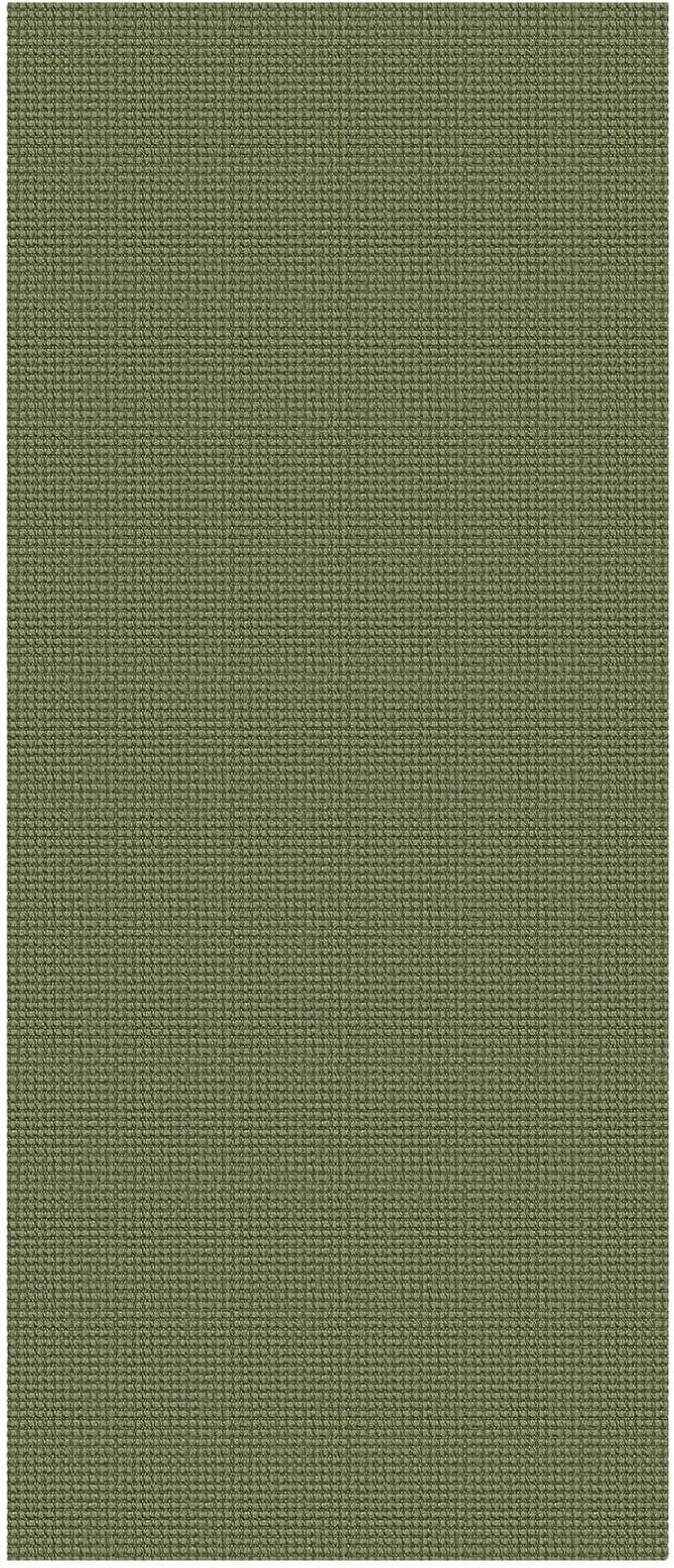 KOZYFLY Woven 3x7 Washable Kitchen Runner Rug, Non Slip Wide Runners for Hallway, Cotton Entryway Runner, Braided Floor Carpet for Entry, Kitchen, Bedside, Hall, Olive Green/Earthy Green