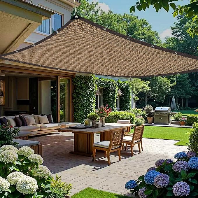 Shade Cloth for Garden,80% Shade Cloth for Plants,Mesh Tarp,Patio Covers for Shade and Rain,Suitable for Shading Plants,Greenhouses,Pavilions,Backyard Terraces