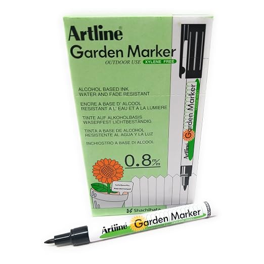 Premier Mark Garden Marker | Water Resistant | Quick Dry Ink Great For Outside Use (12 Markers)