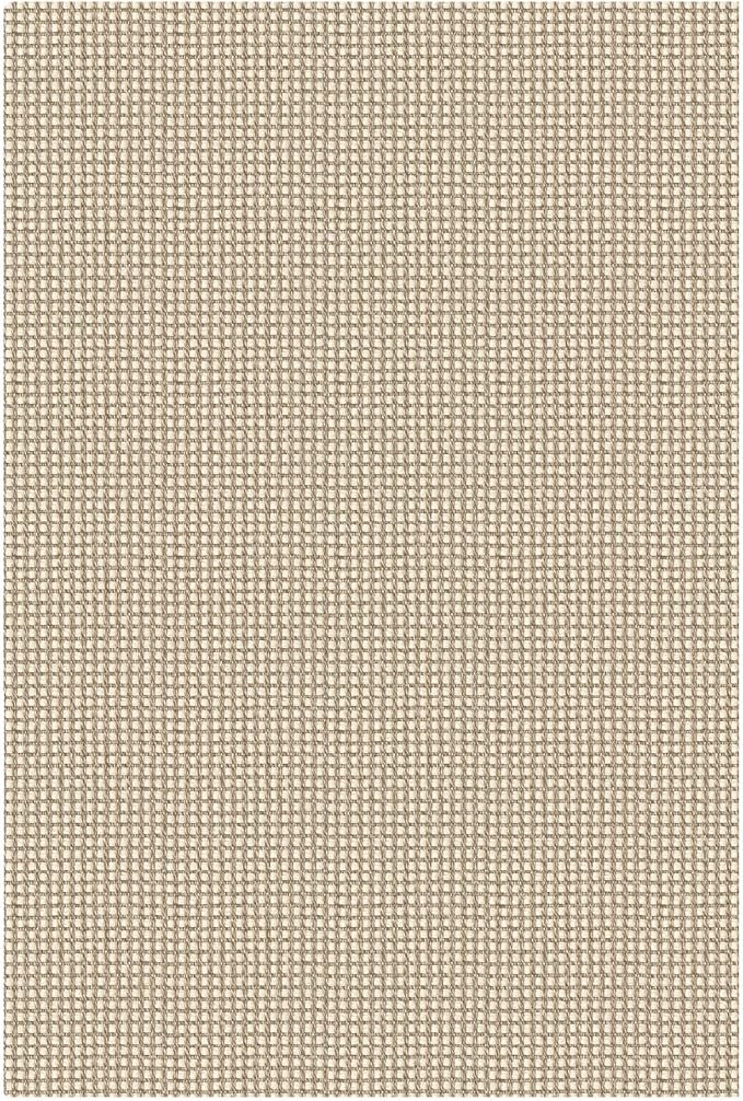 KOZYFLY Indoor Door Mat 2x3 ft Small Area Rugs Washable Front Door Mat Non Slip Rubber Backed Entryway Rug Cotton Entrance Doormat for Front Porch Bathroom Kitchen Bedroom, Ivory/Camel/Brown