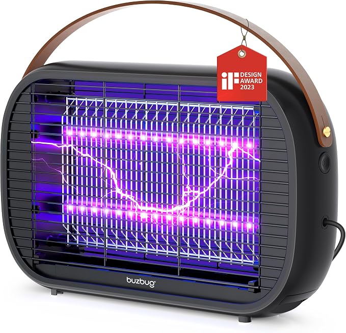 Buzbug LED Bug Zapper Indoor, 10 Years Lifespan Lamp Sustainable Less Power, Durable High-Voltage Electric Mosquito Zapper, Fly Trap Mosquito Trap, Fly Killer Fly Zapper -MA015B