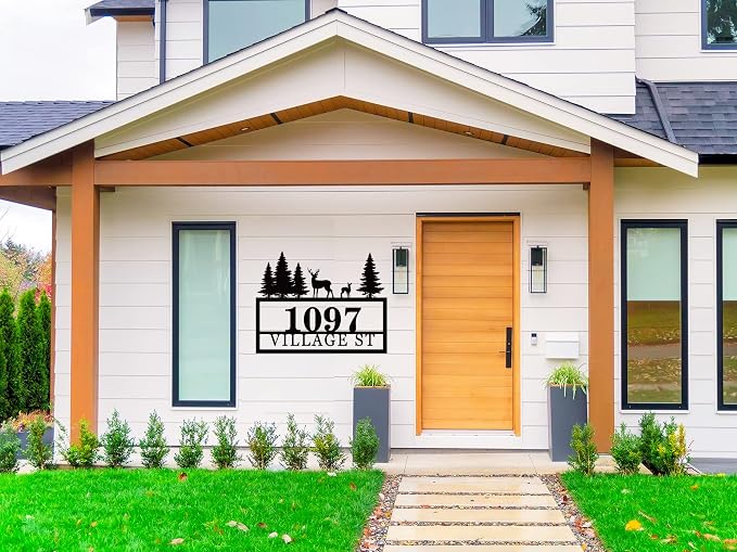 Custom House Number Sign, Personalized Address Sign,Address Numbers For Houses, Metal Address Sign, Address Plaques For House, Numbers Outdoor Address Signs Housewarming Gift