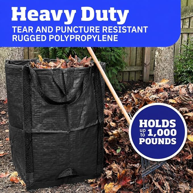DURASACK Heavy Duty Home and Yard Bags, Black
