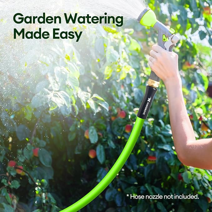 Maygrove 5 ft Garden Hose, 5/8 in ID, Heavy-Duty, Leakproof, Kink-Resistant Water Hose with Swivel Brass Fittings, 600 PSI Burst Rating, Ideal for Car Wash & Lawn Watering