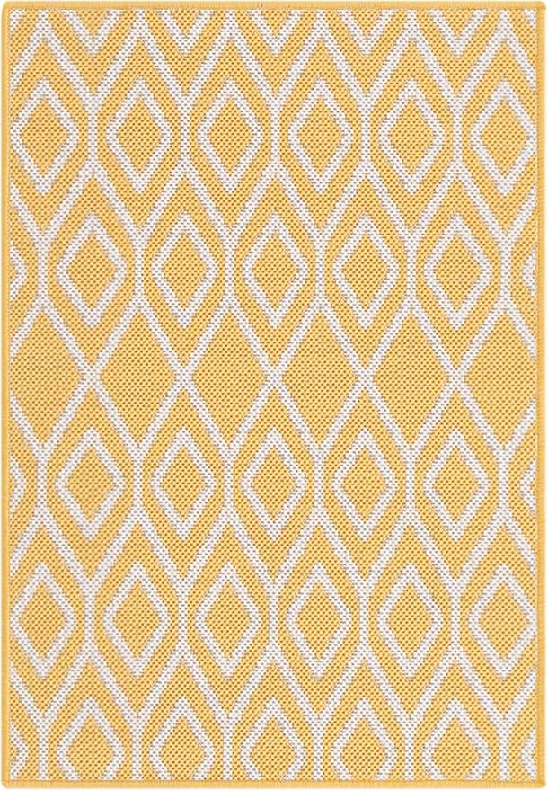 Jill Zarin Outdoor Collection Area Rug - Turks and Caicos (2' 2" x 3' Rectangle Yellow Ivory/Ivory)