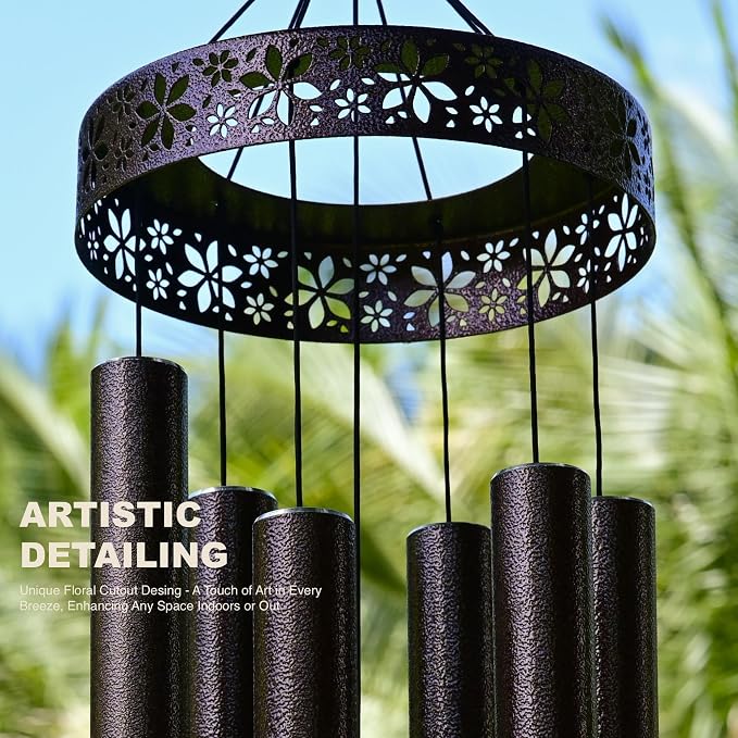 Extra Large Wind Chimes for Outside Deep Tone - 58'' Outdoor Clearance, Deep Tone Wind Chimes, Memorial Wind Chime, Sympathy Gift, Patio Yard, Home Décor, Bronze (58" Bronze)