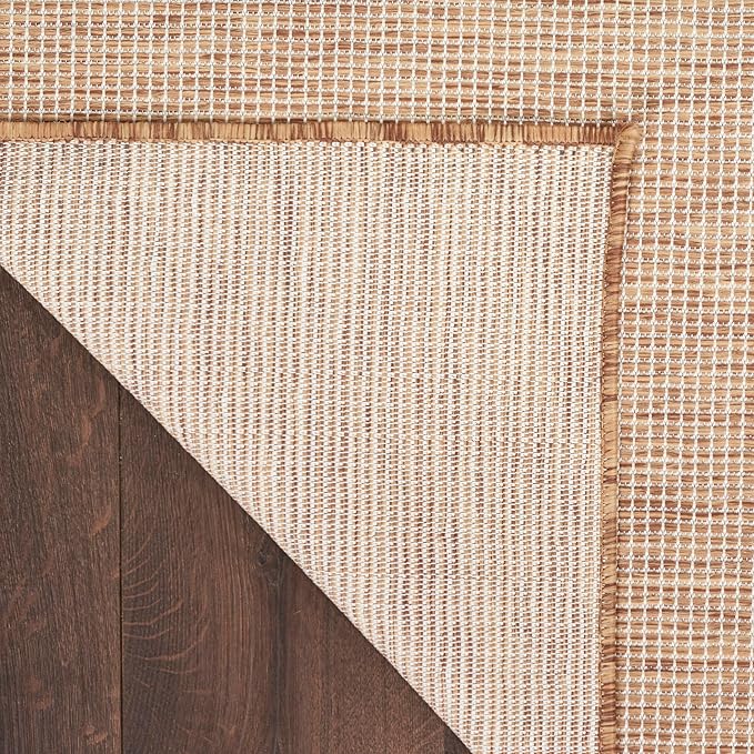 Nourison Home Positano Jute 4' x 6' Area Rug - Easy Clean, Non Shedding, Bed Room, Living Room, Dining Room, Kitchen (4' x 6')