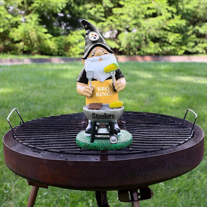 FOCO NFL Unisex-Adult NFL Team Logo Grill Garden Statue Outdoor Gnome 10"