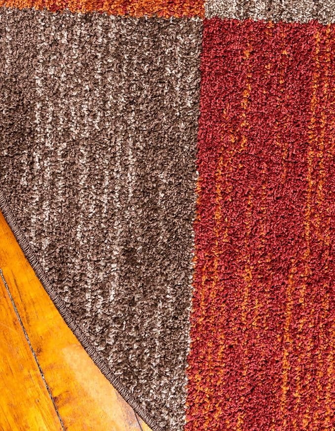 Unique Loom Autumn Collection Area Rug - Providence (5' 1" Round, Multi/ Beige)